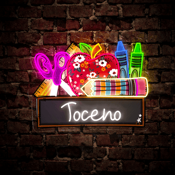 Back to School Teacher Name Artwork Led Neon Sign