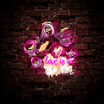 Love is in the Hair Artwork Led Neon Sign