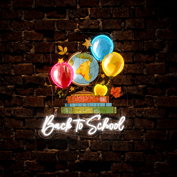 Back To School Artwork Neon Sign