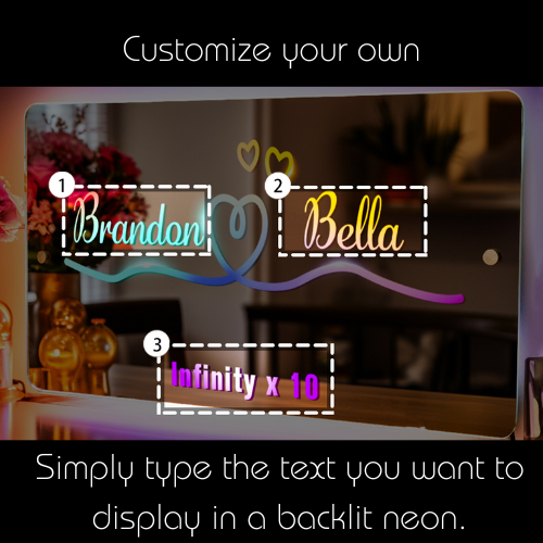 Affirmations Mirror – I Am Mirror Light neon sign
